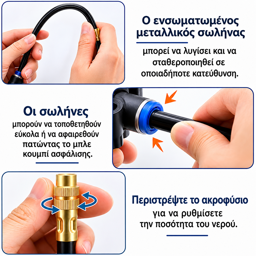 Σετ Αυτόματο Πότισμα με Ψηφιακό Προγραμματιστή