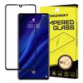 Wozinsky Tempered Glass 5D Full Glue Super Tough Screen Protector Full Coveraged with Frame for Huawei P30 black -Cell phone tempered glass