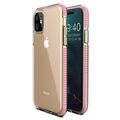 Spring Case clear TPU gel protective cover with colorful frame for iPhone 11 light pink - Cell phone cases and covers