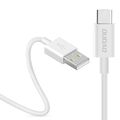 Dudao Regular USB 2.0 Cable USB-C male - USB-A male Λευκό 1m (L1T) -  Cell phone cables