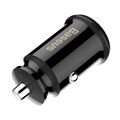 Baseus Grain Car Charger mini car charger 2x USB 3.1A black (CCALL-ML01) - Cell phone USB charger