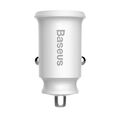 Baseus Φορτιστής Αυτοκινήτου Λευκός Grain 3.1A με Θύρες: 2xUSB white (CCALL-ML02) -  Cell phone USB charger