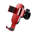 Baseus Metal Age Gravity Car Mount Metal Gravity Car Mount for Ventilation Grille Red (SUYL-D09) - Cell phone holders