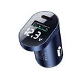 Joyroom C-A17 fast car charger USB / USB Type C 42,5W Quick Charge, Power Delivery, AFC, SCP silver - Cell phone USB charger