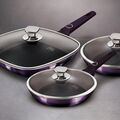 Berlinger Haus Σετ αντικολλητικά τηγάνια και γκριλιέρα Purple Eclipse Collection BH-7107 -  ΤΗΓΑΝΙΑ