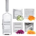 4 In 1 Shredder Cutter Stainless Steel Portable Manual Vegetable Slicer Easy Clean - HOUSEHOLD & GARDEN