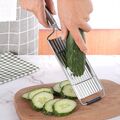 4 In 1 Shredder Cutter Stainless Steel Portable Manual Vegetable Slicer Easy Clean - HOUSEHOLD & GARDEN