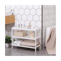 Ξύλινο Stand Αποθήκευσης Παπουτσιών με 3 Ράφια 70 x 26 x 55 cm Songmics LBS13W -  Παπουτσοθήκες