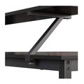 Γωνιακό Μεταλλικό Γραφείο 140 x 130 x 76 / 91.5 cm Χρώματος Μαύρο VASAGLE LWD56BK - Έπιπλα Γραφείου