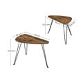 Σετ Μεταλλικά Βοηθητικά Τραπέζια Nesting 60 x 38 x 47.5 cm 2 τμχ VASAGLE LNT012B01 -  Τραπέζια