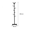 Μεταλλικός Καλόγερος 48 x 180 cm ModernHome YLT-0610-Black -  Αποθηκευτικοί Χώροι