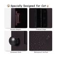 Ξύλινο Ντουλάπι 2 Επιπέδων για Αμμολεκάνη Γάτας 60 x 53 x 90 cm Costway PV10001CF -  Αξεσουάρ Τουαλέτας Γάτας