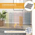 PawHut 6-Panel Metal Dog Gate με κούμπωμα, Ø120x60 cm, Πολύχρωμο -  Κτηνοτροφικά Είδη