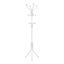 Μεταλλικός Καλόγερος 44 x 182 cm Χρώματος Λευκό Songmics RCR19W -  Διακόσμηση