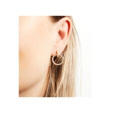 Σκουλαρίκια Alevine Jewellery Eloise με Κρύσταλλα Ζιργκόν Χρώματος Χρυσό 8720195389965 - Σκουλαρίκια