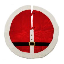 Στρογγυλή Γούνινη Χριστουγεννιάτικη Ποδιά Δέντρου 120 cm Bakaji 02814835 -  Χριστουγεννιάτικα