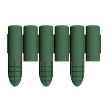 Σετ Πλαστική Μπορντούρα Κήπου 2.3 m 6 τμχ Χρώματος Σκούρο Πράσινο Bama 90155 -  Διακόσμηση - Αποθήκευση