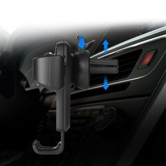 Car Holder H01 Gravity Air Vent Outlet Car Mount black - Cell phone holders