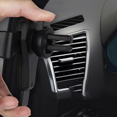 Car Holder H01 Gravity Air Vent Outlet Car Mount black - Cell phone holders