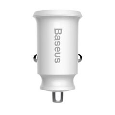 Baseus Grain Car Charger Mini Universal Smart Car Charger 2x USB 3.1A white (CCALL-ML02) - Cell phone USB charger | Baseus