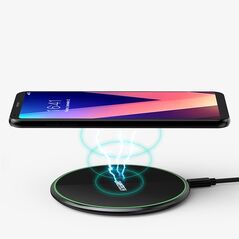 Choetech 15W Wireless Qi Charger for Earphone Phone + USB Type C Cable + 18W QuickCharge Adapter Black (T559-F) - Cell phone USB charger | Choetech