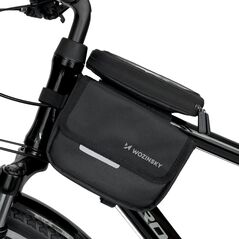 Wozinsky frame bike bag bicycle pannier waterproof phone case 1.5l black (WBB26BK) - SPORTS