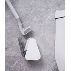 Toilet Brush With Long Handle Silicone Toilet Brush With Base Diamandino - HOUSEHOLD & GARDEN