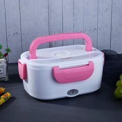 Heated Food Container 450ml/650ml - Warm Meal Any Moment Pink Diamandino - HOUSEHOLD & GARDEN