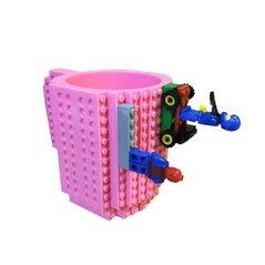 Κούπα Τύπου Lego Χρώματος Ροζ SPM BrickMug-Pink -  Σερβίρισμα
