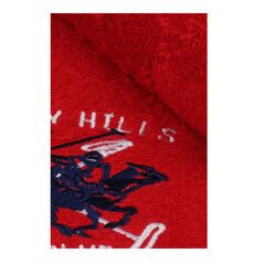 Σετ με 2 Πετσέτες Προσώπου 50 x 90 cm Χρώματος Κόκκινο Beverly Hills Polo Club 355BHP2228 - Πετσέτες