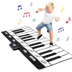 Παιδικό Χαλί Πιάνο με Ήχους 8 Μουσικών Οργάνων 180 x 74 cm Hoppline HOP1000902-1 -  Παιδικά Παιχνίδια