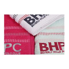 Σετ με 3 Πετσέτες Προσώπου 50 x 90 cm Beverly Hills Polo Club 355BHP1268 -  Πετσέτες