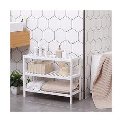 Ξύλινο Stand Αποθήκευσης Παπουτσιών με 3 Ράφια 70 x 26 x 55 cm Songmics LBS13W -  Παπουτσοθήκες