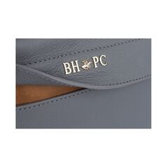 Δερμάτινη Γυναικεία Τσάντα Ώμου Χρώματος Γκρι Beverly Hills Polo Club 118 661BHP0151 -  Τσάντες