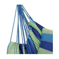 Μονή Αιώρα Canvas με Μαξιλάρια 45 x 80 cm Χρώματος Μπλε Hoppline HOP1001069-1 -  Διάφορα Αξεσουάρ