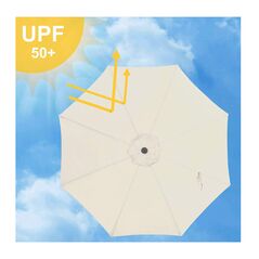 Ομπρέλα Δαπέδου από Ατσάλι 3 m με Στρόφαλο Songmics GPU30BE -  Ομπρέλες