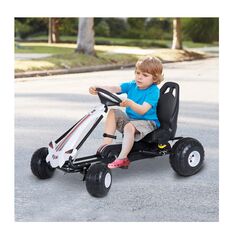 Παιδικό Αυτοκίνητο Go Kart με Πετάλια HOMCOM 341-021 - Παιχνίδια Εξωτερικού Χώρου