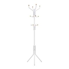 Μεταλλικός Καλόγερος 44 x 182 cm Χρώματος Λευκό Songmics RCR19W -  Διακόσμηση