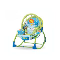 Παιδικό Ρηλάξ - Κούνια 2 σε 1 Χρώματος Μπλε Hoppline HOP1001015-1 - Λίκνο