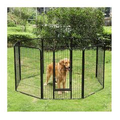 Οκτάγωνο Μεταλλικό Κλουβί - Πάρκο Εκπαίδευσης Σκύλου Βαρέως Τύπου 77 x 80 cm Feandrea PPK88G -  Περίφραξη & Πορτάκια Σκύλων