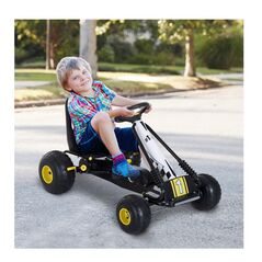 Παιδικό Αυτοκίνητο Go Kart με Πετάλια HOMCOM 341-020 - Παιχνίδια Εξωτερικού Χώρου