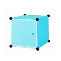 Σύστημα Αποθήκευσης - Πλαστική Ντουλάπα Χρώματος Γαλάζιο Hoppline HOP1000976-1 - Αποθηκευτικοί Χώροι