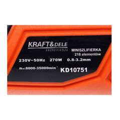 Mini Λειαντήρας 270 W με Θήκη και Αξεσουάρ Kraft&Dele ΚD-10751 -  Ηλεκτρικά Μικροεργαλεία