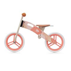 Παιδικό Ξύλινο Ποδήλατο Ισορροπίας KinderKraft Runner 2021 Χρώματος Κοραλί KRRUNN00CRL0000 -  Ποδήλατα