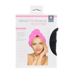 Πετσέτα για Γρήγορο Στέγνωμα Μαλλιών Χρώματος Μαύρο Cosmetic Club TX7242 -  Μαλλιά