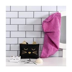 Πετσέτα για Γρήγορο Στέγνωμα Μαλλιών Χρώματος Ροζ Cosmetic Club TX7242 -  Μαλλιά