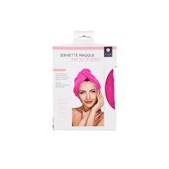 Πετσέτα για Γρήγορο Στέγνωμα Μαλλιών Χρώματος Ροζ Cosmetic Club TX7242 -  Μαλλιά
