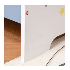 Ξύλινο Χαμηλό Μονό Παιδικό Κρεβάτι 143 x 74 x 59 cm για Στρώμα 140 x 70 x 5-10 cm HOMCOM 311-021 - Κρεβάτια
