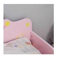 Ξύλινο Χαμηλό Μονό Παιδικό Κρεβάτι 143 x 73 x 60 cm για Στρώμα 140 x 70 cm Princess HOMCOM 311-014 -  Κρεβάτια