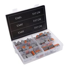 Σετ Κλέμμες Καλωδίων με Κλιπς 60 τμχ Kraft&Dele KD-10496 -  Εργαλεία